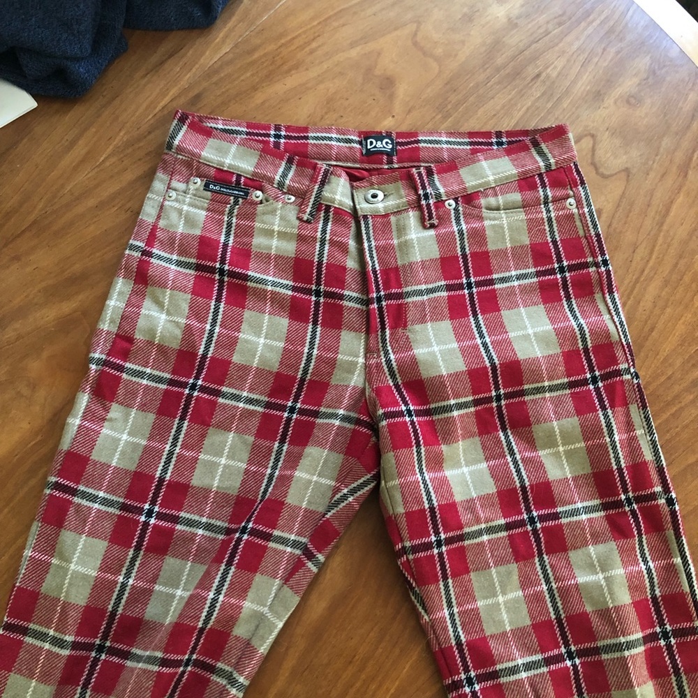 D & G plaid pants - sz 6